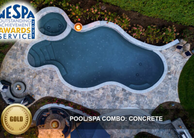 NESPA Takla Pool/Spa Combo - Concrete - Gold