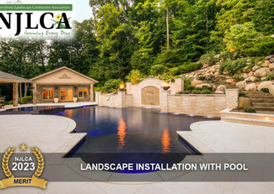 NJLCA Landscape installation with pool - Merit